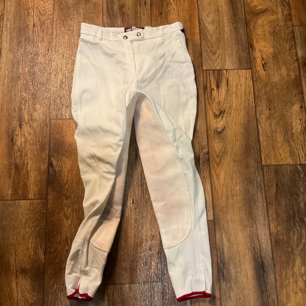 Millers Tri-Umph Size 28 Breech Riding Pants Off White Full Seat‎ Equestrian